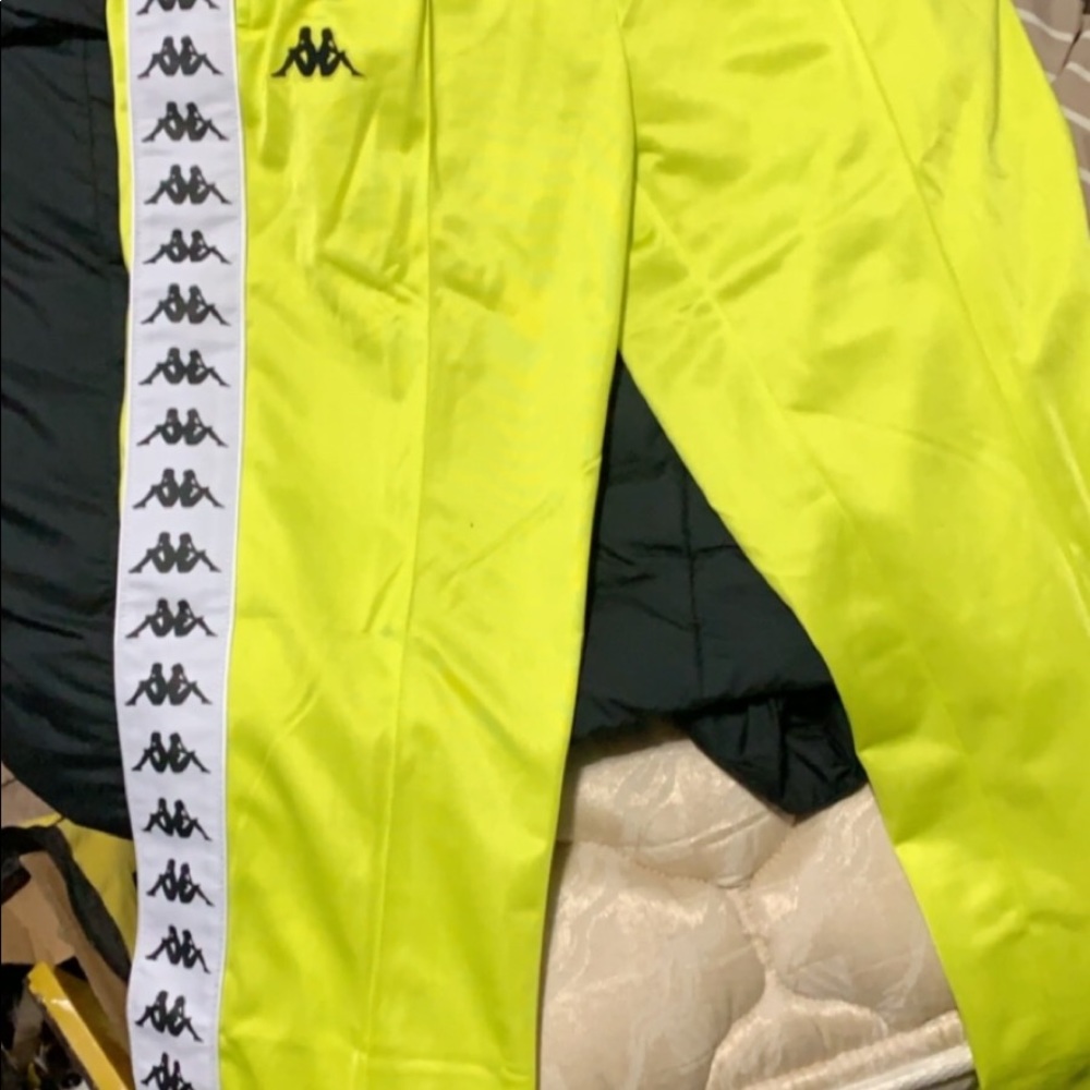 Lime green kappa sweats never worn